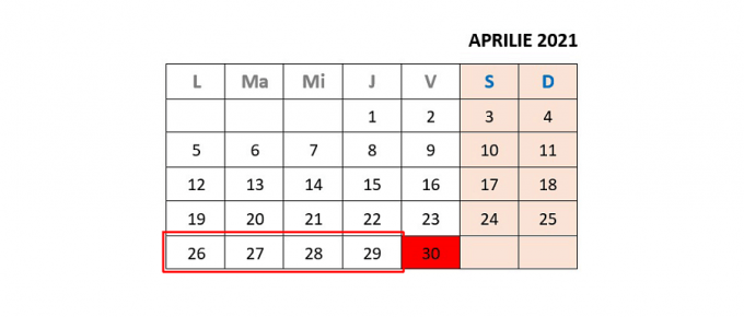 calendar rabla electrocasnice in 2021
