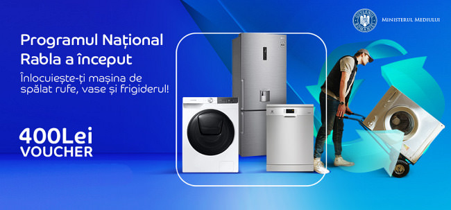 eMAG rabla electrocasnice mașini spălat rufe vase aparate frigorifice